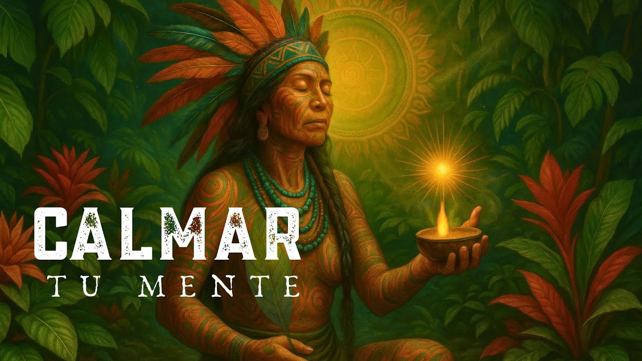 Música chamánica ancestral para CALMAR tu mente | Sonidos Ancestrales para Liberar el Dolor 🌿