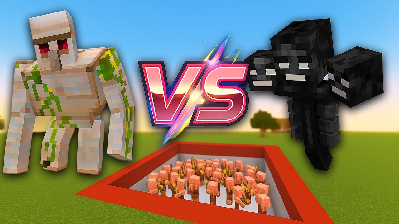 WITHER AND GOLEM CROSS THE YELLOW OBSTACLE COURSE! 