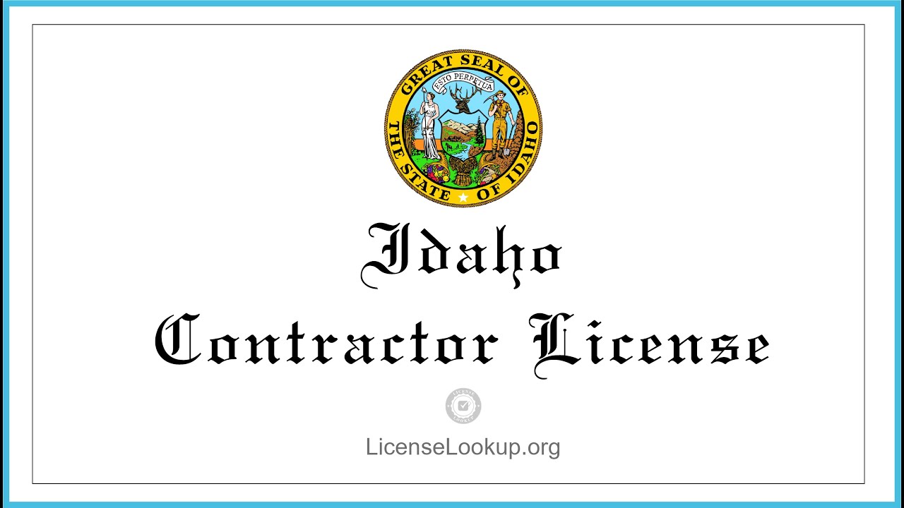 Idaho Contractor License - What You need to get started #license #Idaho