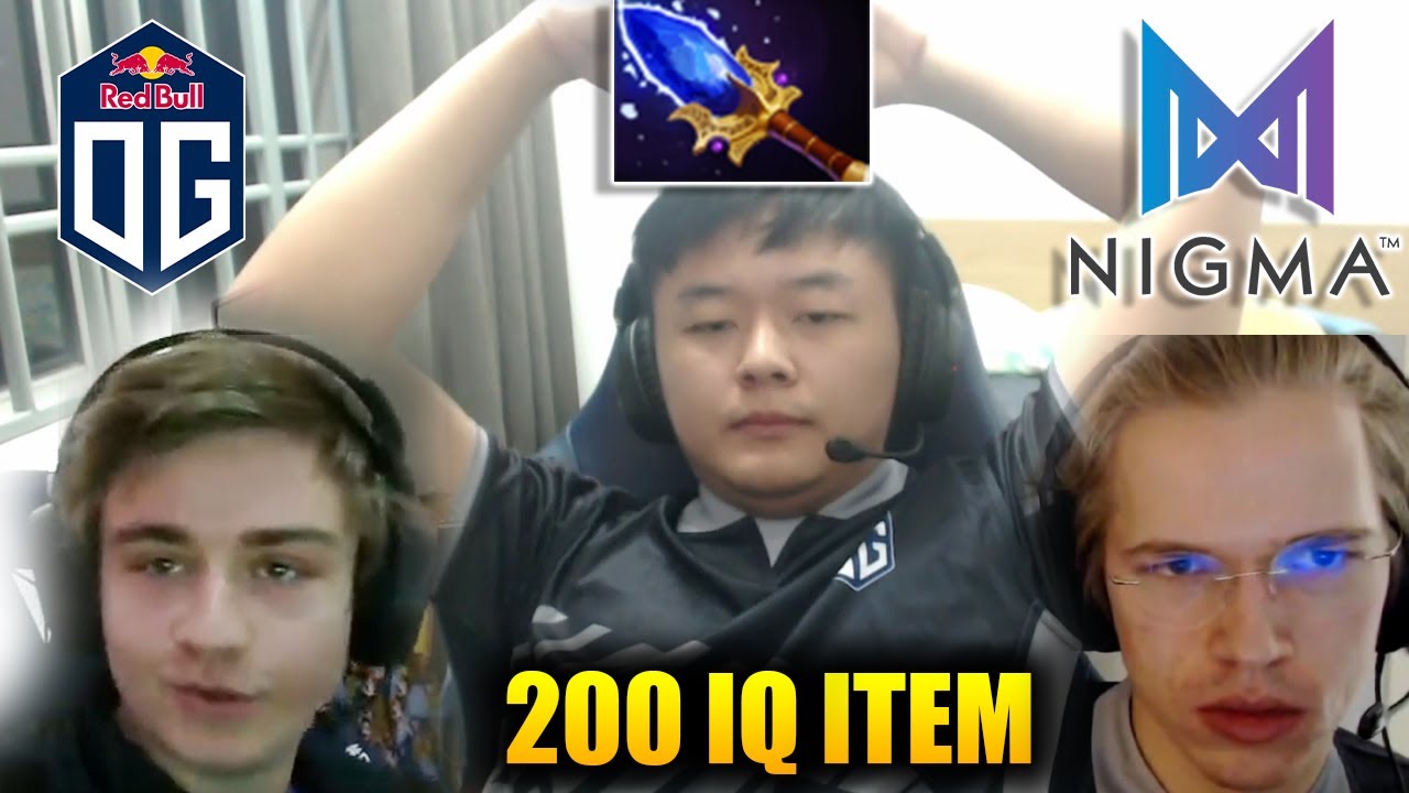 OG vs NIGMA - 200IQ AGHANIM'S SCEPTER by MIDONE with TOPSON VS MID