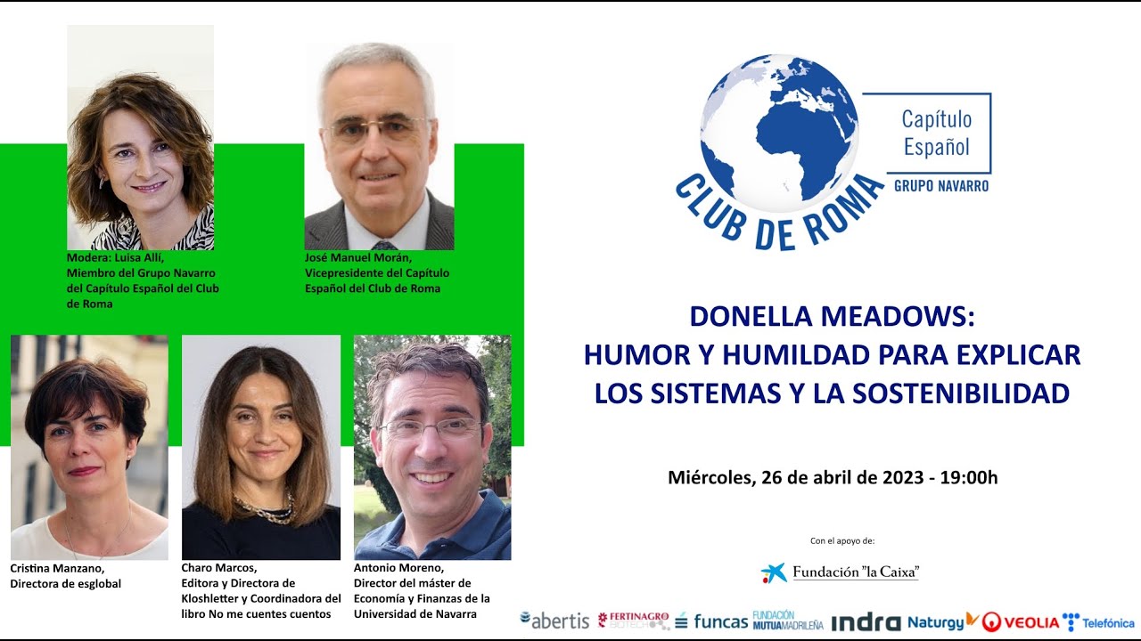 DONELLA MEADOWS: HUMOR Y HUMILDAD PARA EXPLICAR LOS SISTEMAS Y LA SOSTENIBILIDAD  Jornada 26/04/2023