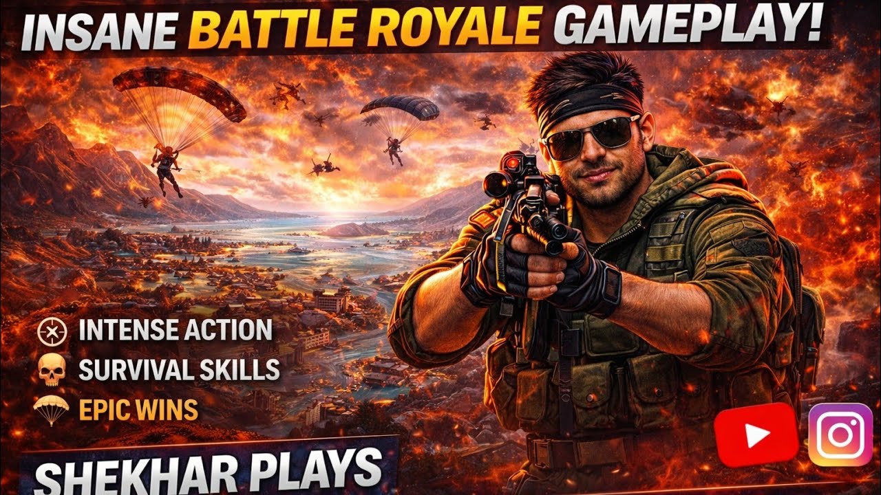 ShekharPlays is live! Solo BR Clutch 😱 | Last Zone Full Action