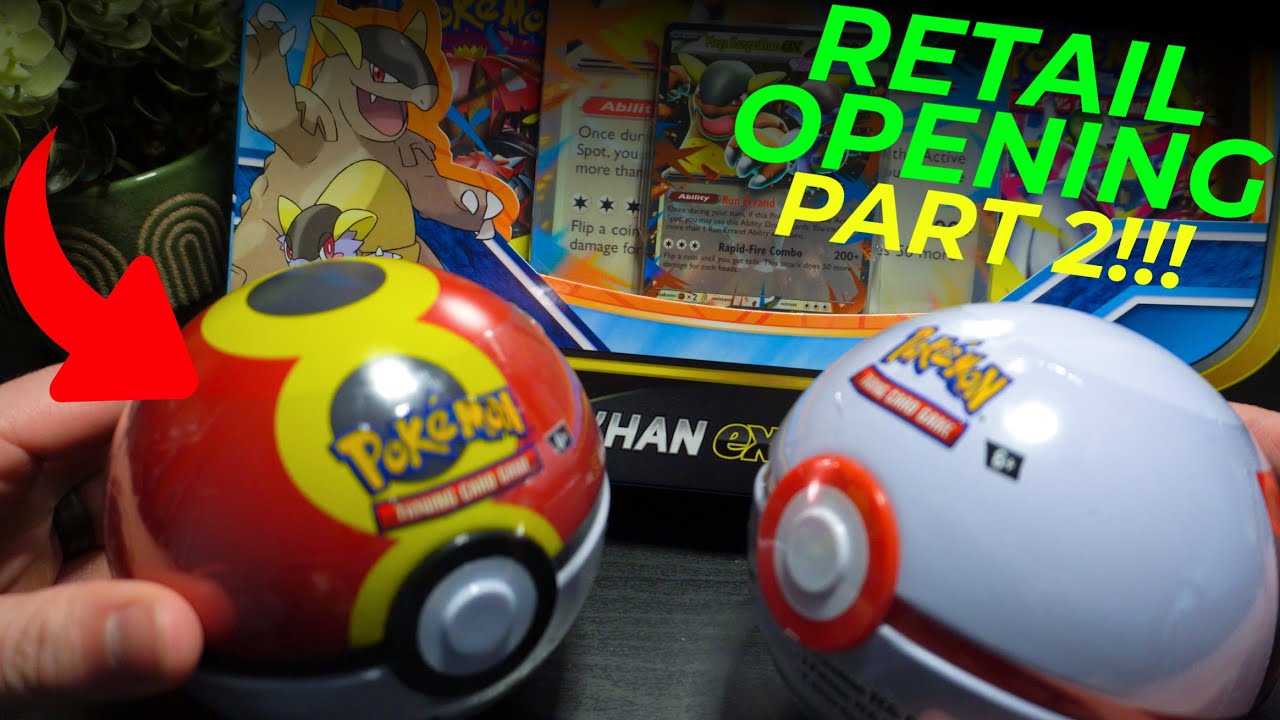 Retail Opening! - 2 Poké Ball Tins + Mega Kangaskhan EX Box (Part 2)