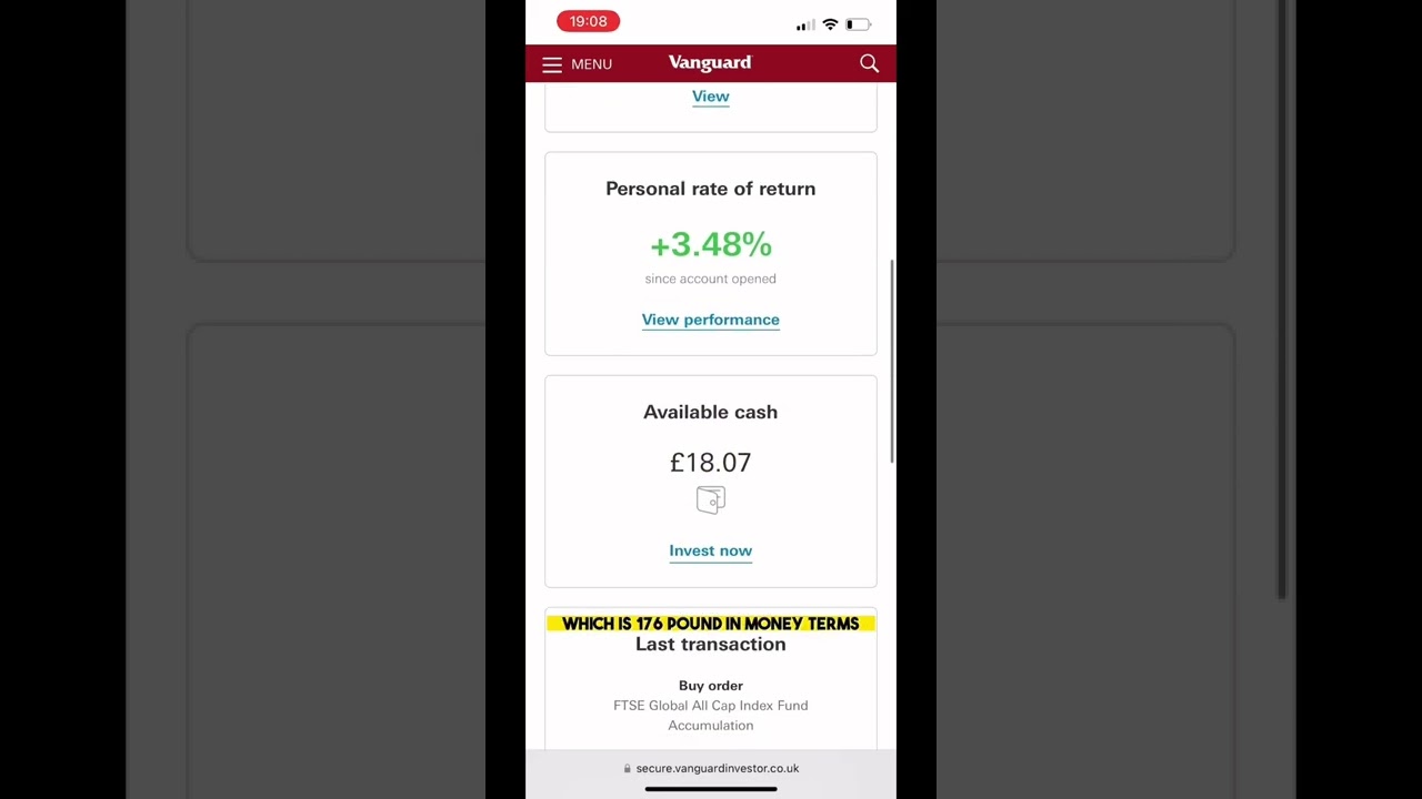 Vanguard Portfolio Update | August 2022 | 22yr Old 