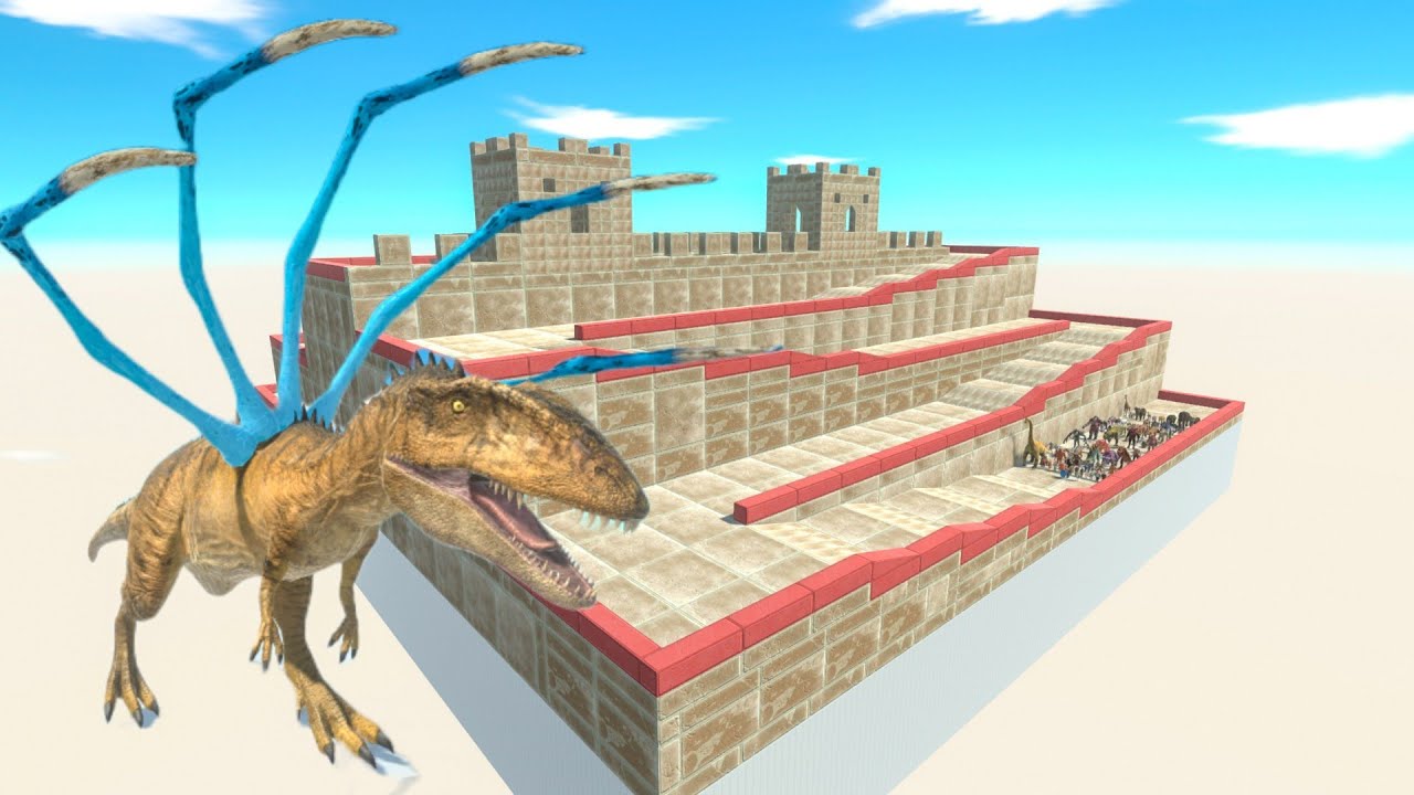 Escape From Carcharodontosaurus - Last Survivor - Animal Revolt Battle Simulator