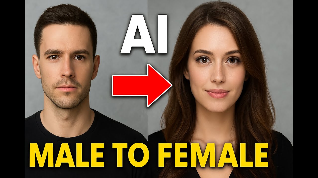 Male to Female Transformation AI | Gender Swap Filter, Before & After Face Change