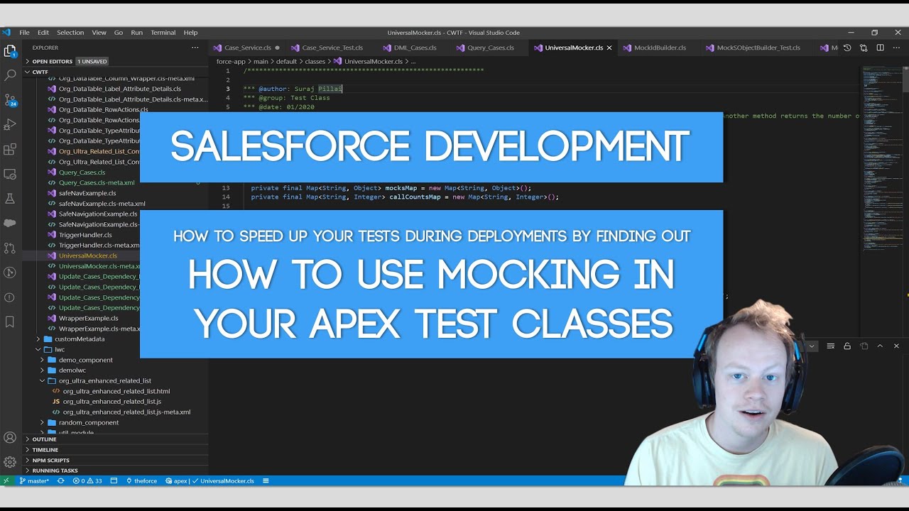 Salesforce Developer Tutorial: How to use DML Mocking in your Apex Tests