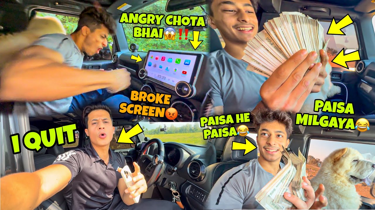 Angry Chota Bhai😡‼️ hit Screen | Chota Bhai got money | My Family vlogs