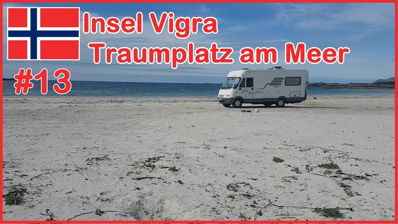Norwegen im Wohnmobil: Insel Vigra, autarker Stellplatz direkt am Meer ... schöner geht es nicht