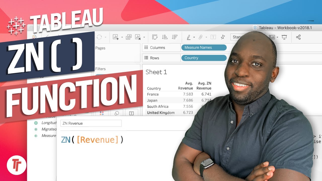 ZN Function in Tableau: Replace Nulls with Zeros