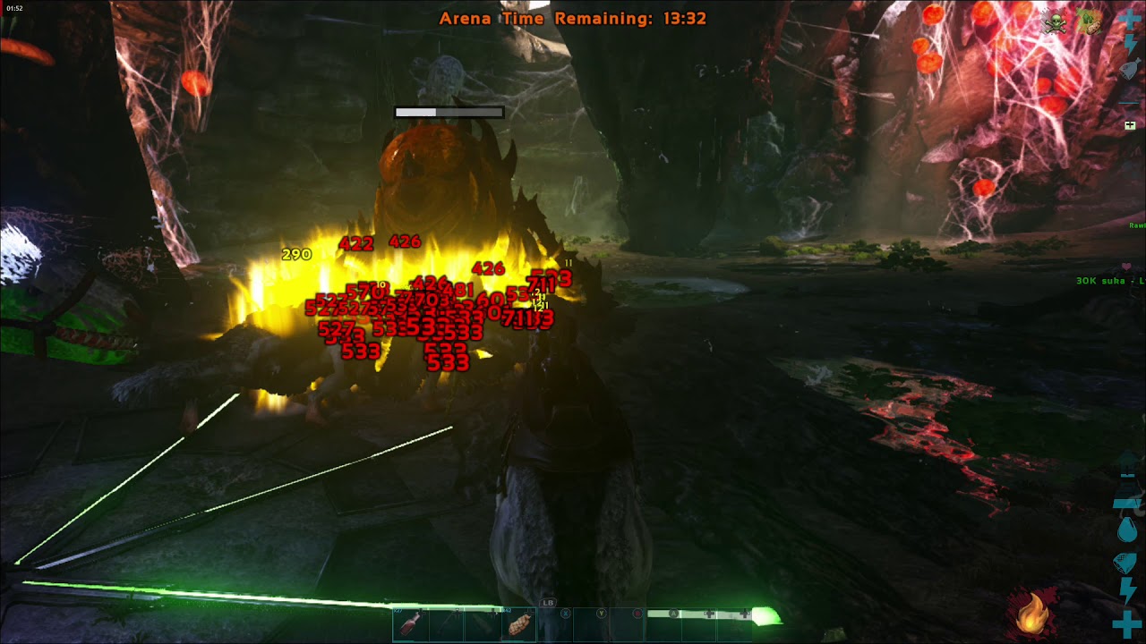 ARK - Beta Broodmother Lysrix vs Therizino army