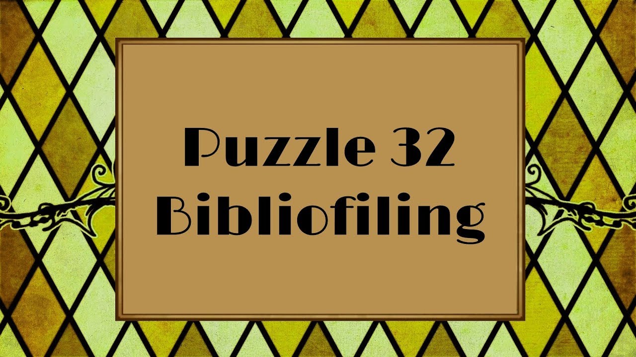 Professor Layton and the Azran Legacy - Puzzle 32: Bibliofiling