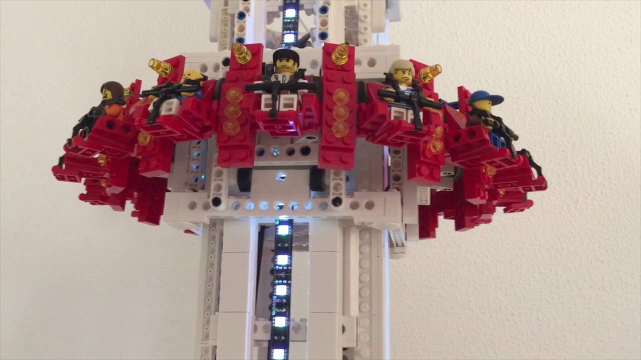 Lego free fall tower