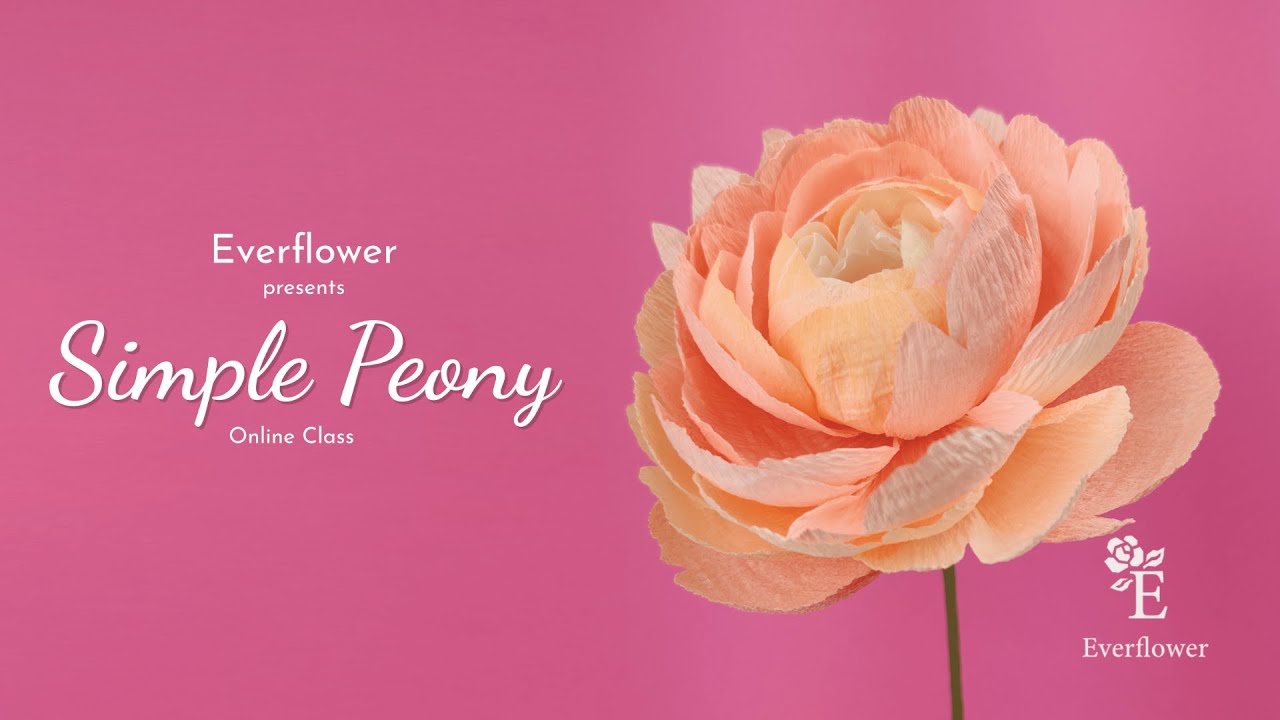 How to make a beautiful crepe paper peony
