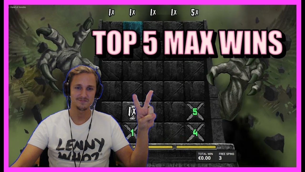 HAND OF ANUBIS SLOT / TOP 5 RECORD MAX WINS! STREAMING HIGHLIGHTS!