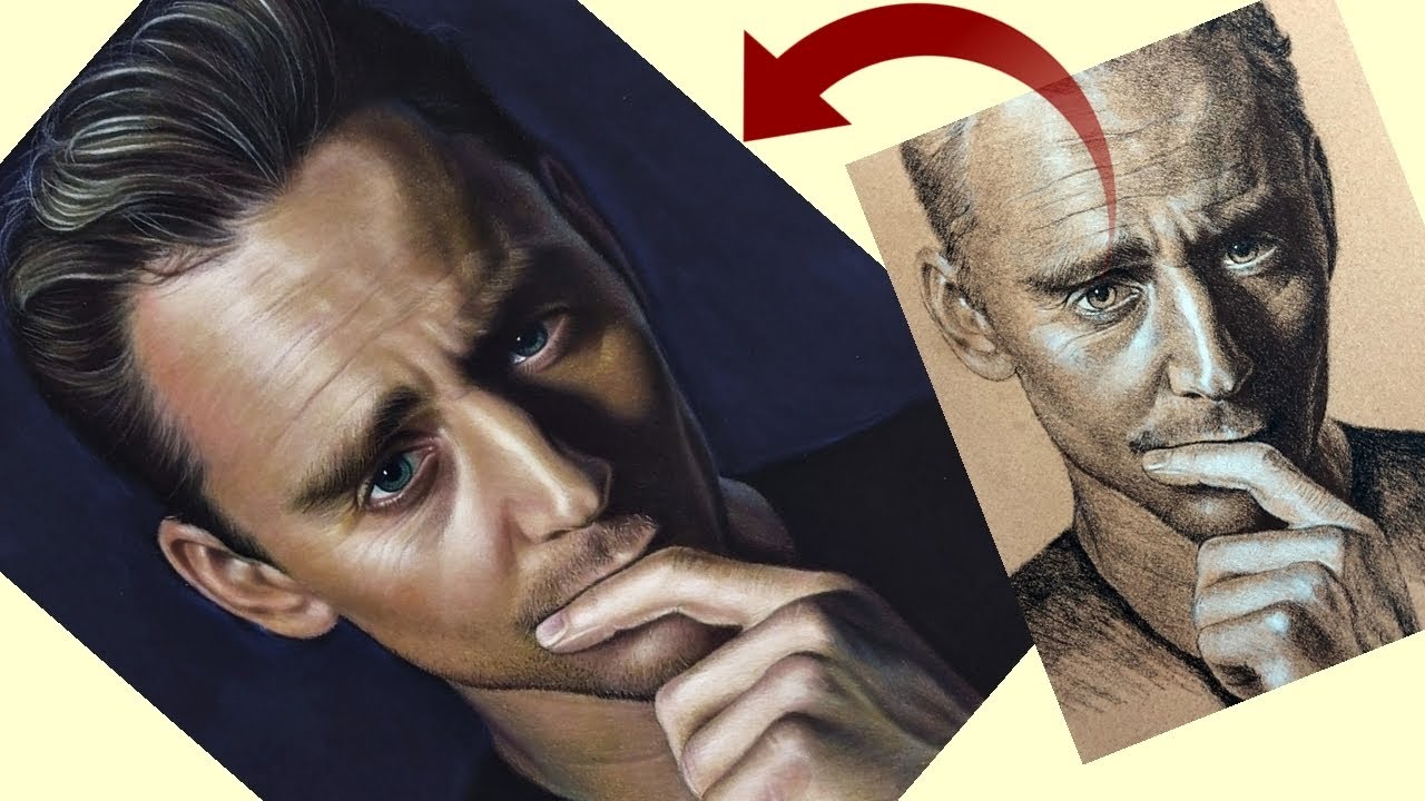 Trying to Capture 'LIGHT & EMOTION! Realistic Portrait Drawing (10 Stages) with Pastel Pencil