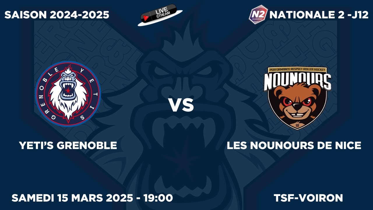 ROLLER HOCKEY 2024-2025 - CHAMPIONNAT DE FRANCE N2 Journée 12