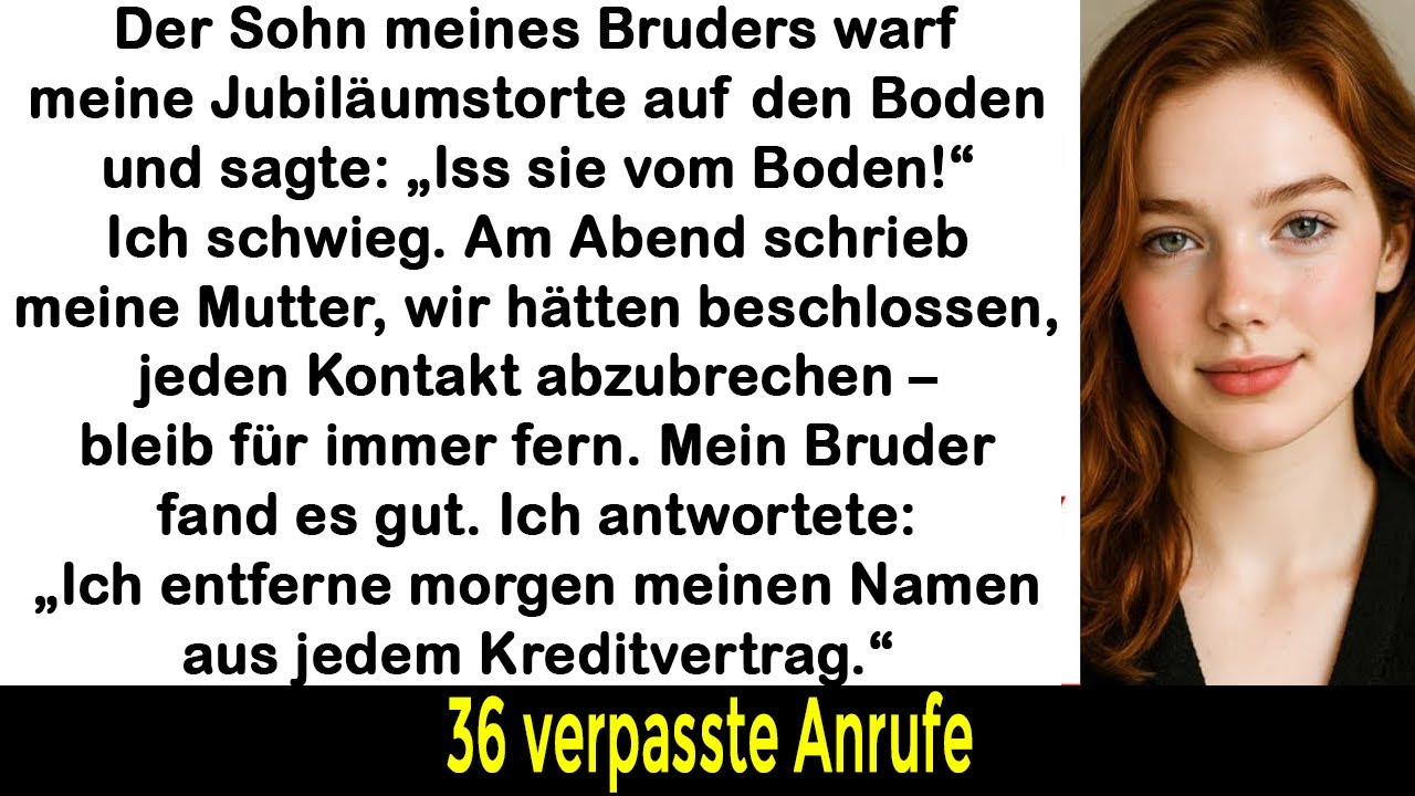 „Der Sohn meines Bruders warf meine Jubiläumstorte zu Boden – doch meine Reaktion schockierte alle.“