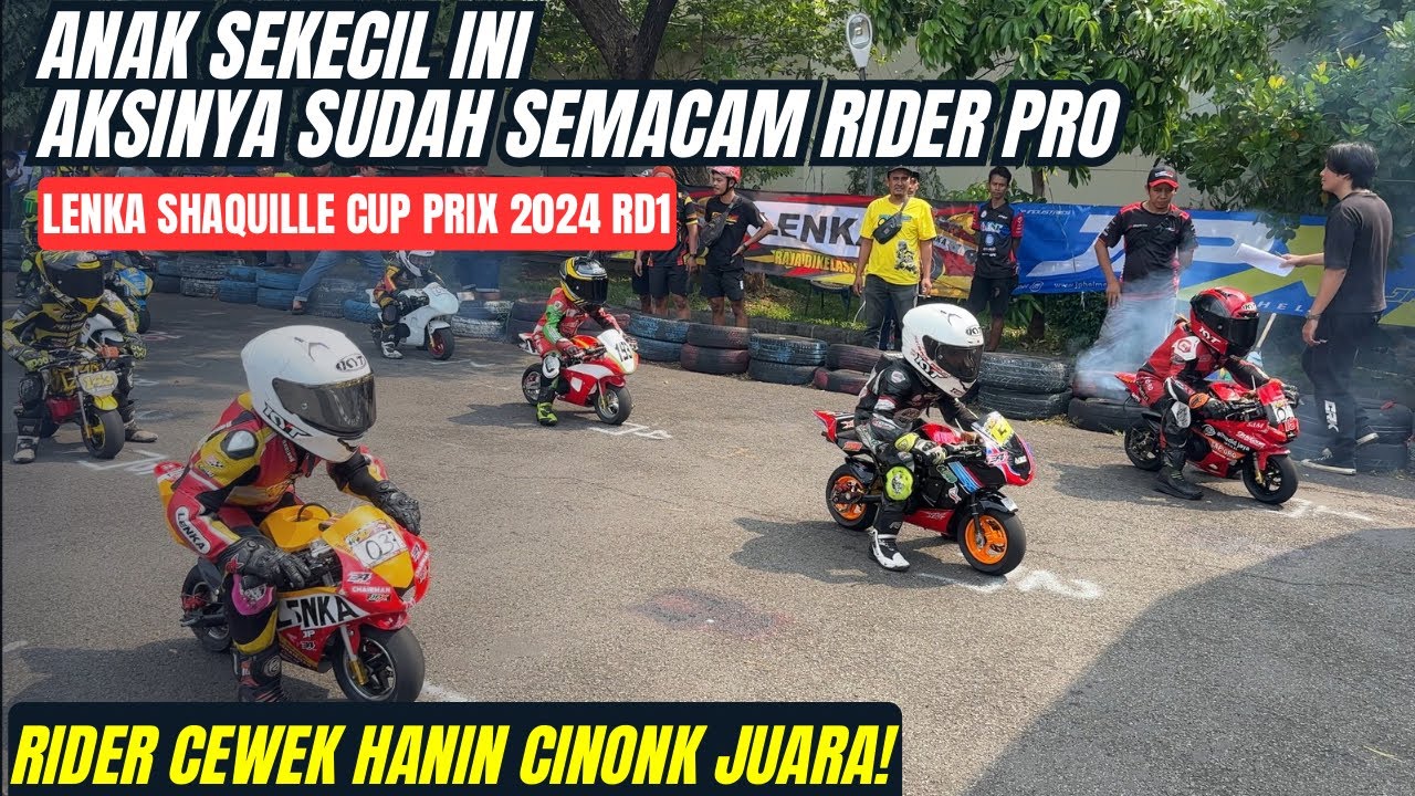 Seperti MotoGP‼️ Balap Mini GP Pocket Bike LENKA Shaquille Pembalap Cilik Lucu, Juaranya Cewe⁉️