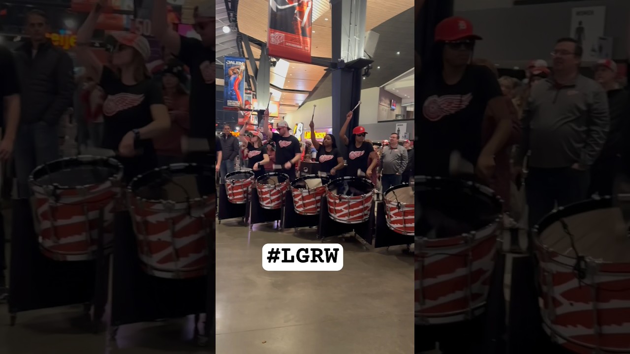 Detroit Red Wings Drumline- Little Caesars Arena #lgrw #drumline