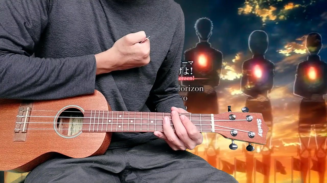 Shinzou Wo Sasageyo Shingeki no Kyojin no Ukulele WITH TAB