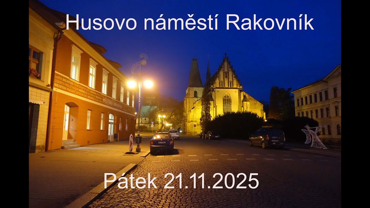 25.11.21 Husovo náměstí Rakovník na prahu Adventu 2025