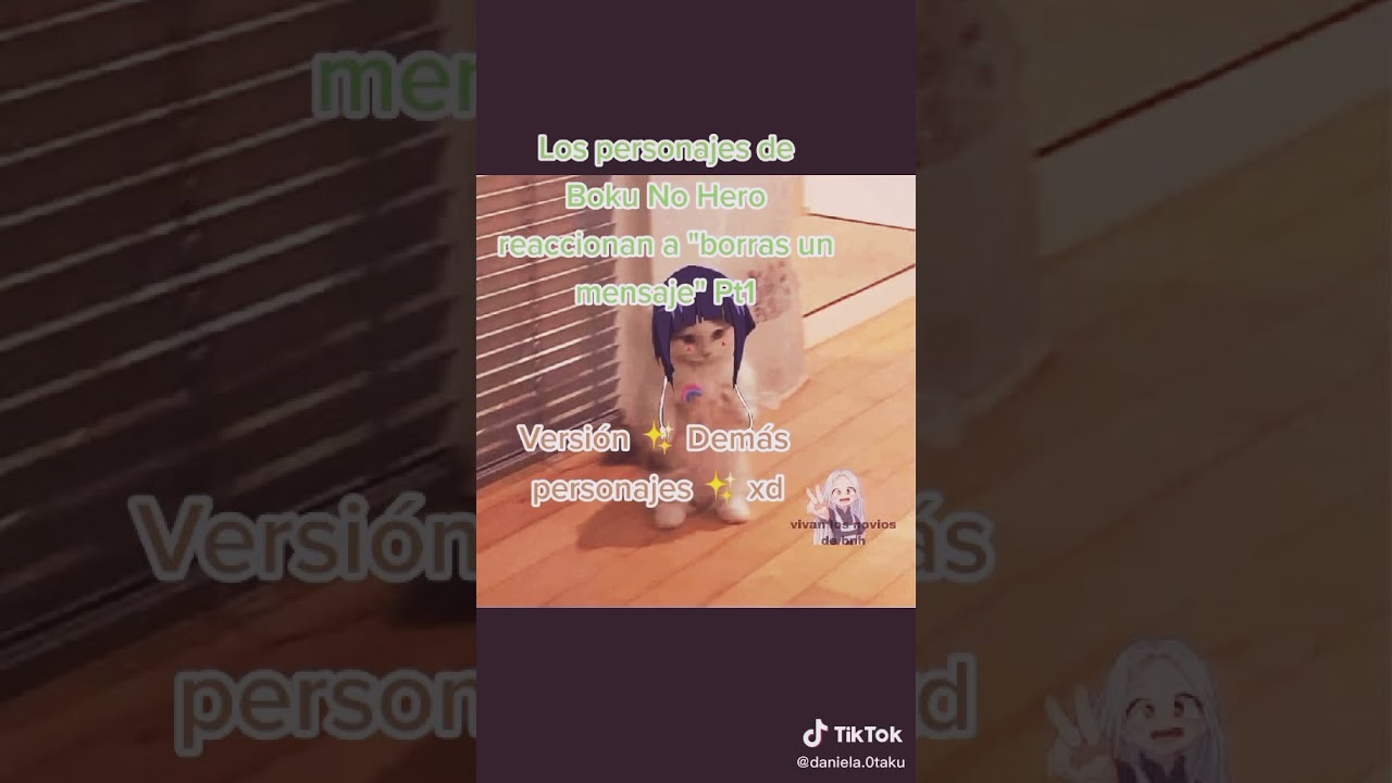Los personajes de Boku no hero reaccionan a borras un mensaje 😅