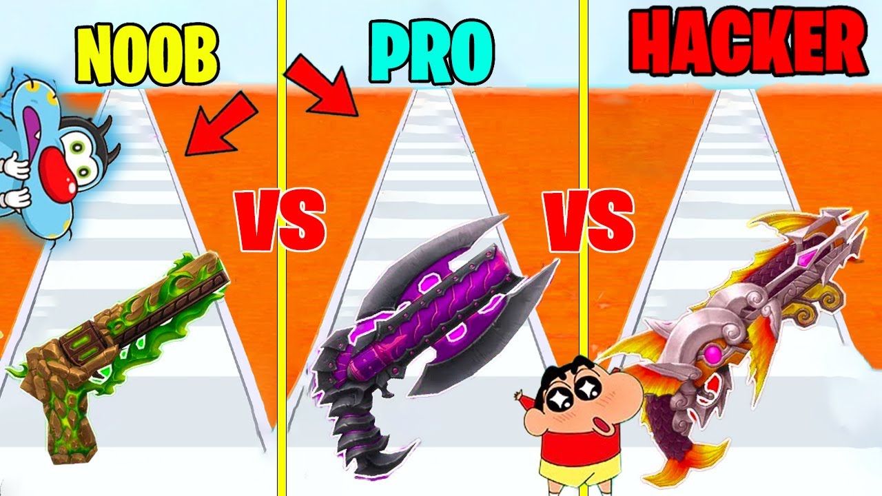 SHINCHAN & OGGY GET MOST DANGEROUS GUN WITH JACK & CHOP IN GUN RUN 3D!