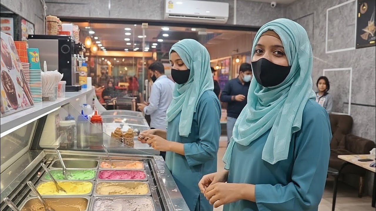 Meet the Girls Behind Ice Cream Lab Malir - A Journey of Hard Work and Success.