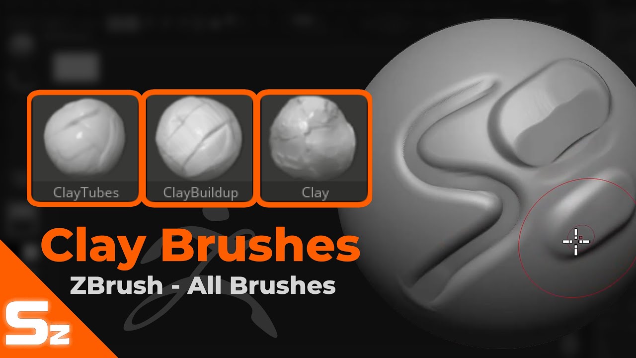 Clay Brushes: ZBrush All Brushes