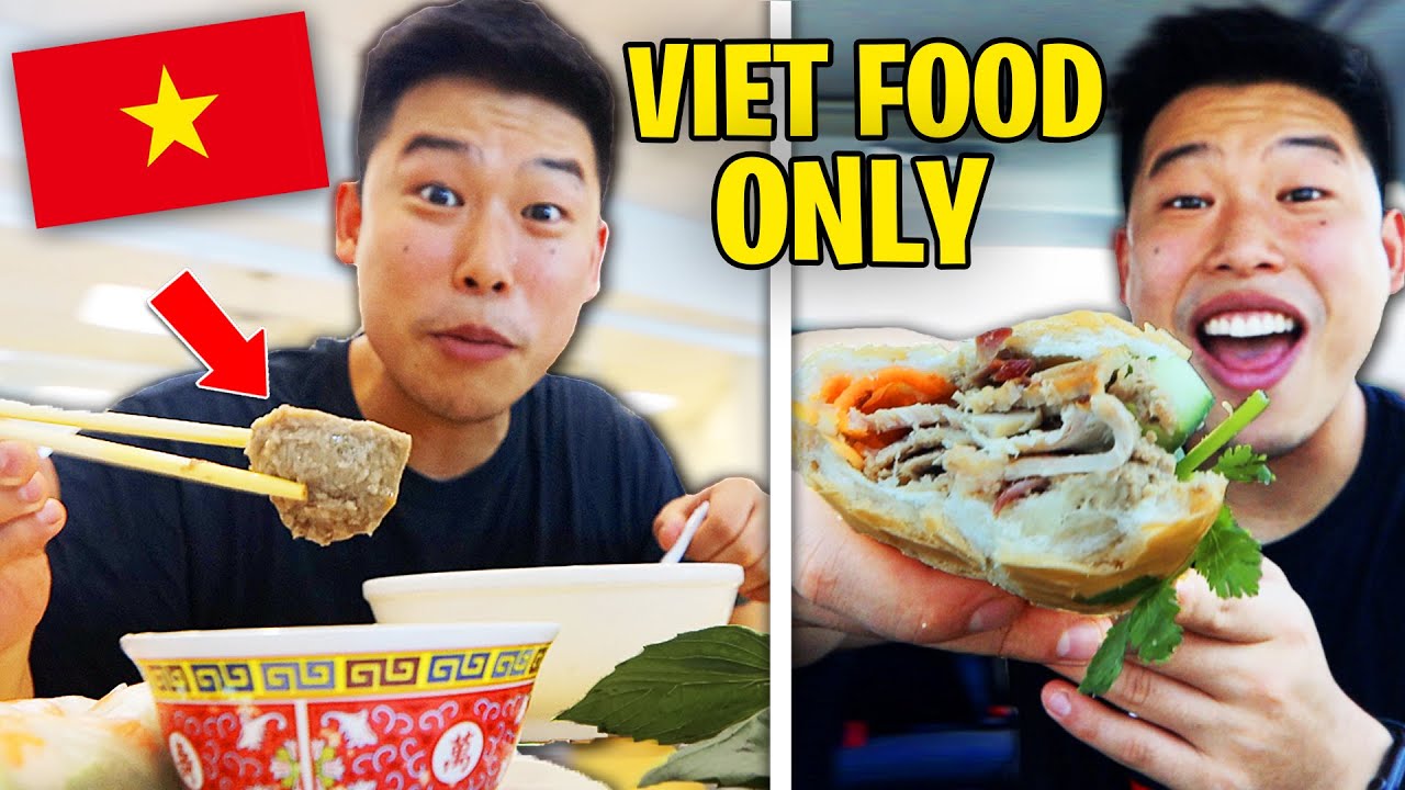 Full Day of Only Eating Vietnamese Food | Vlog & Mukbang