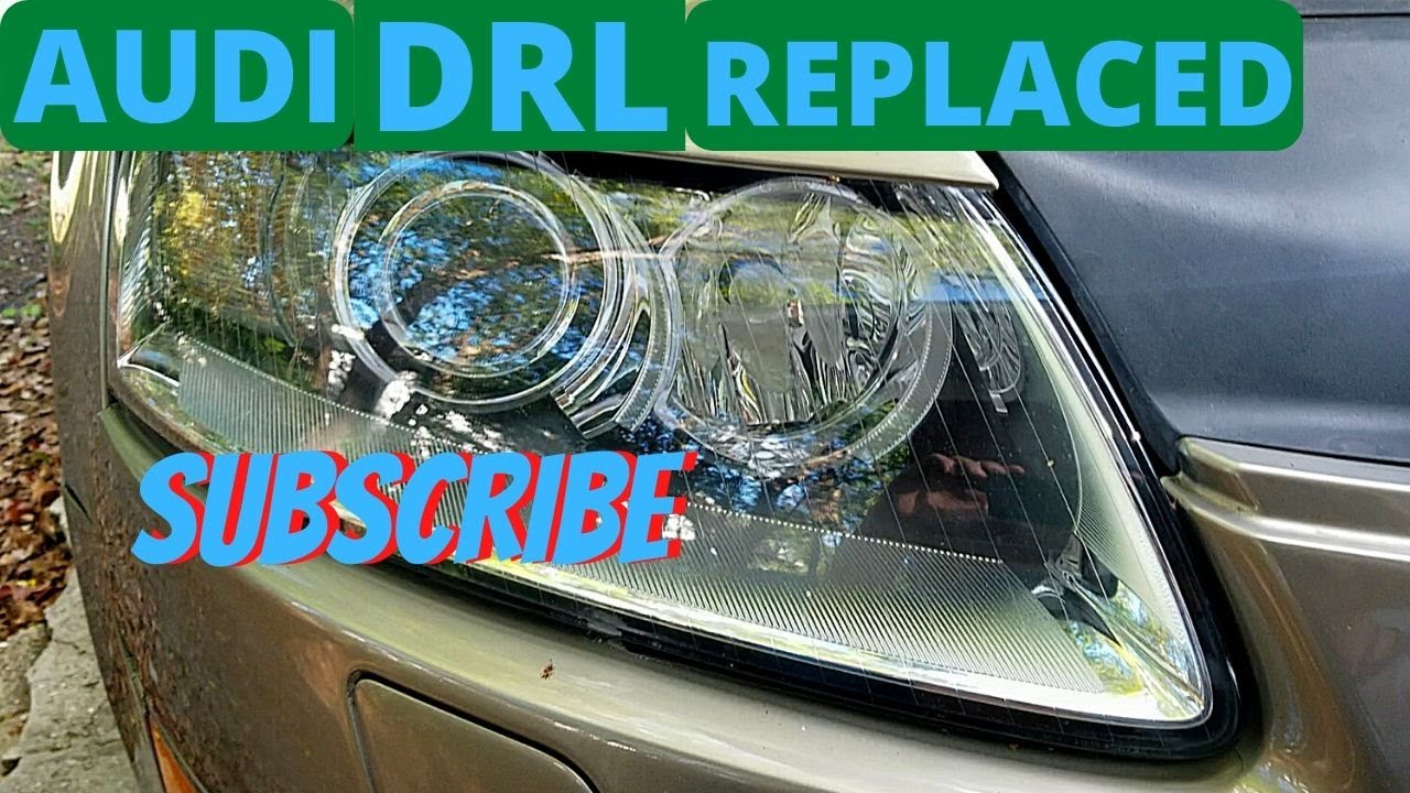 Audi A6 C6 Daytime Running Light Replacement (How to DRL Replacement )