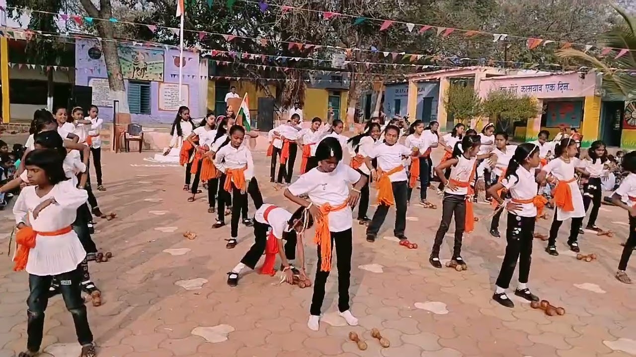 Dumbbells dance 🩰. High school Borol.