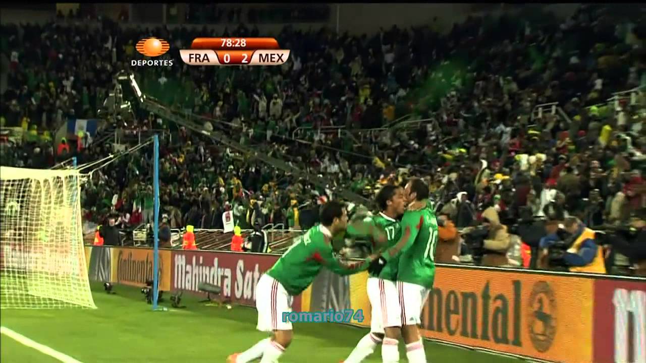 Sud&aacute;frica 2010 Gol Cuauht&eacute;moc Blanco - Francia Vs M&eacute;xico