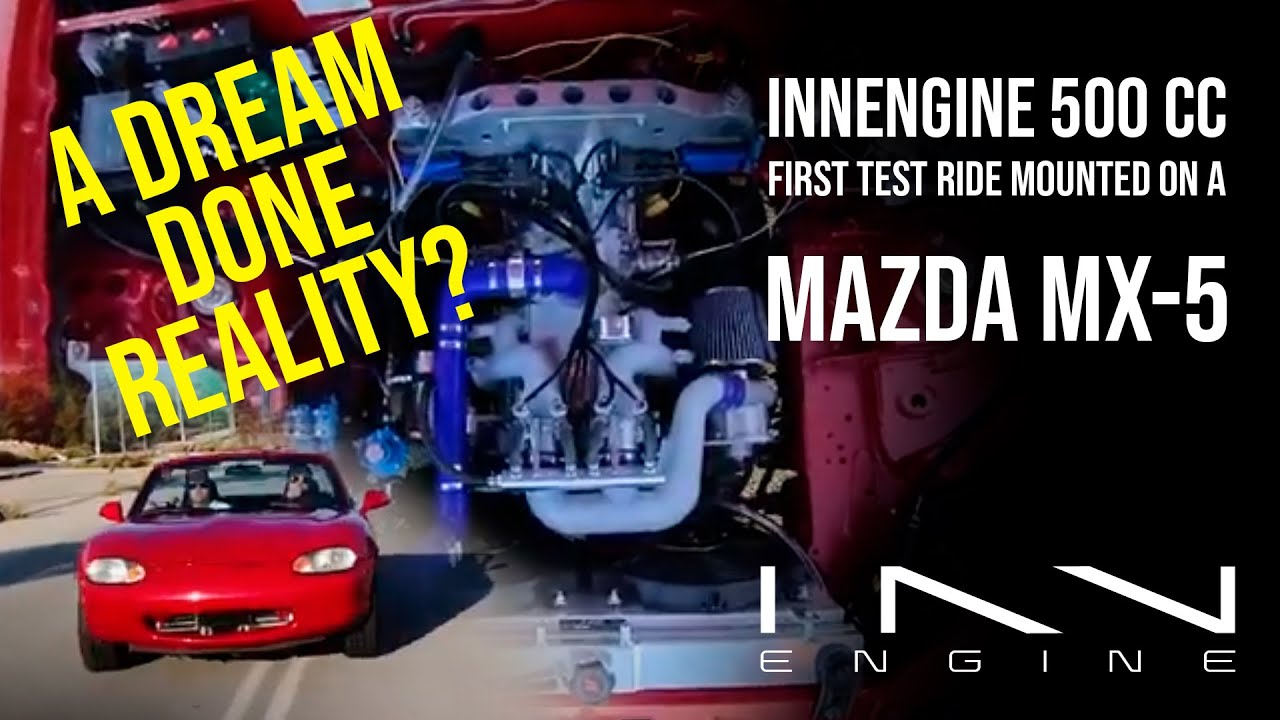 INNengine 500cc: первый тестовый заезд на Mazda MX-5
