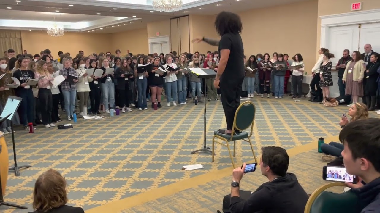 2023 MMEA All State Choral rehearsal