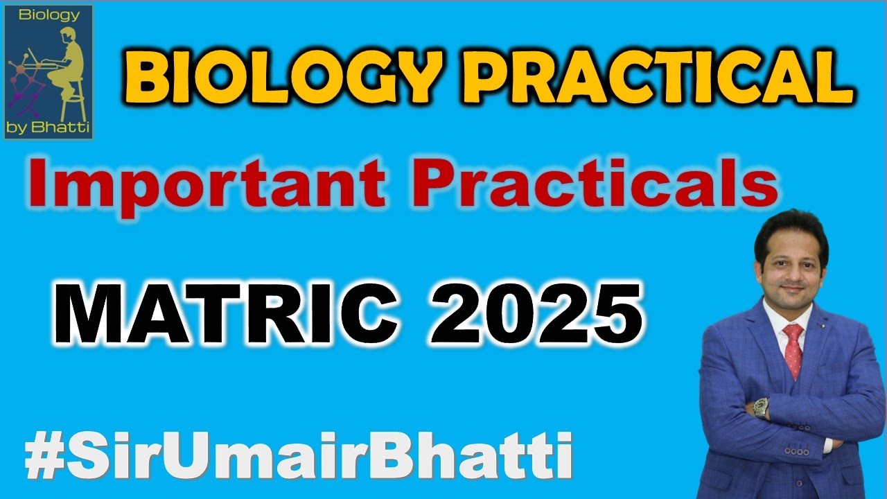 Matric Biology Important Practical 2025 | Class 10 Biology Practical Guess Paper | Biology Practical