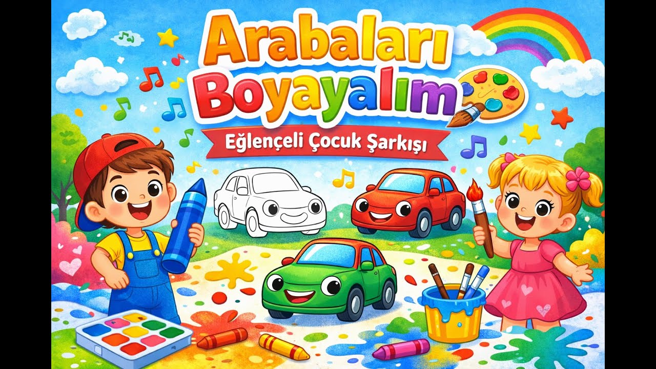 Arabaları Boyayalım 🚗🎨 | Eğlenceli Çocuk Şarkısı