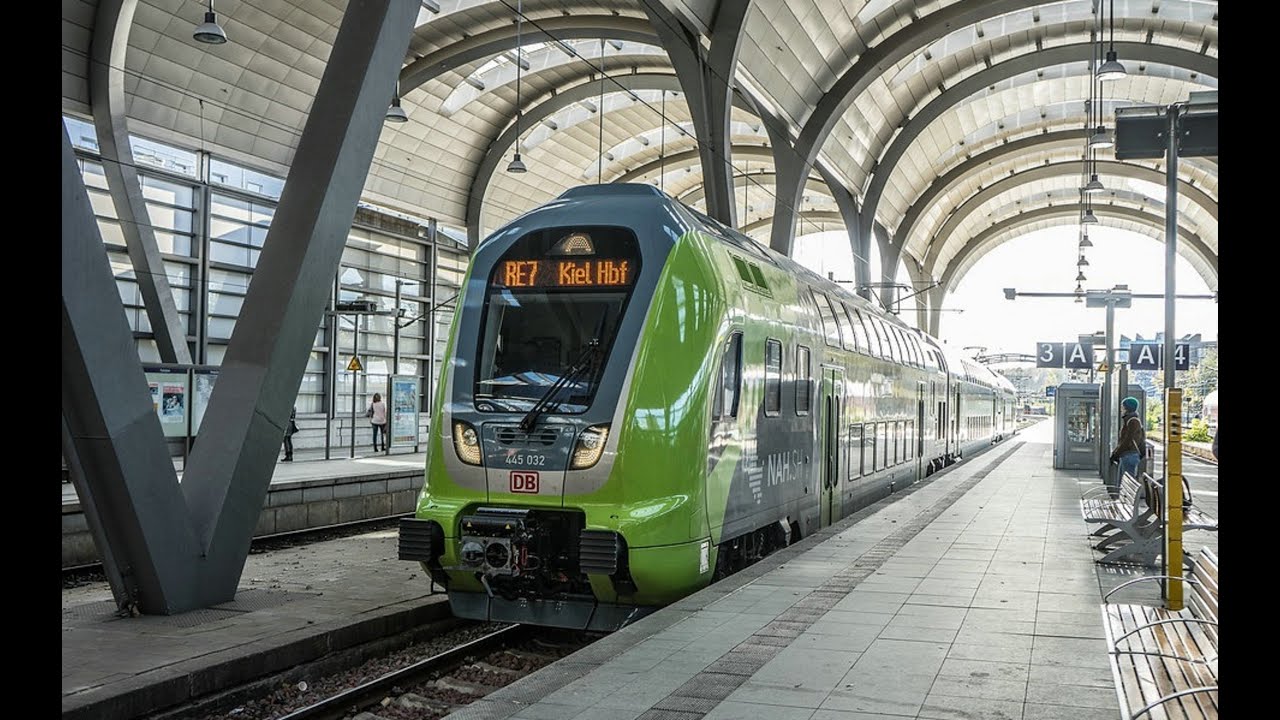 Mitfahrt NV S-H mit Ansagen: RE7 Kiel - Neumünster (- Hamburg) und zurück
