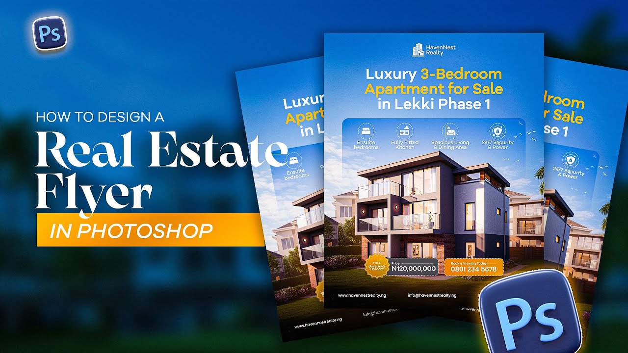 Design a Real Estate Flyer in Photoshop