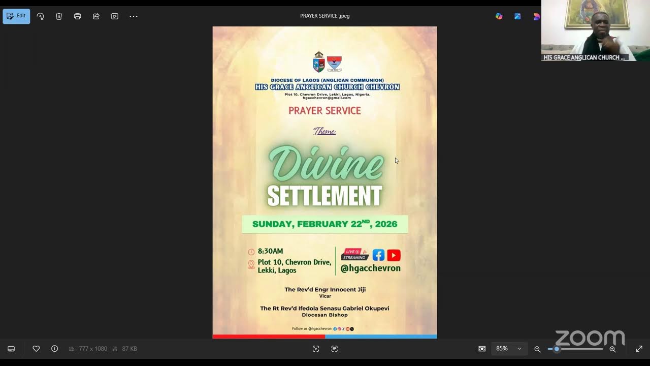 ASH WEDNESDAY SERVICE (18th February 2026) TOPIC: INTRODUCTION TO THE HOLY SPIRIT