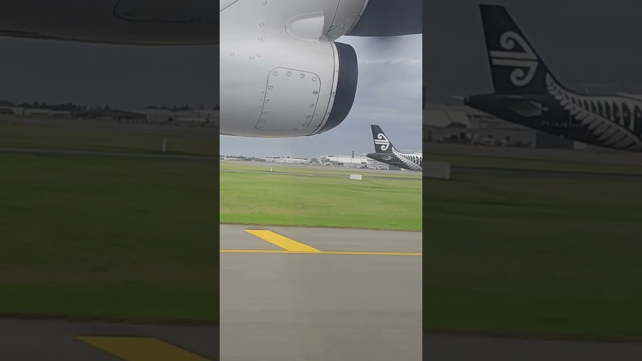 Plane landing in Christchurch