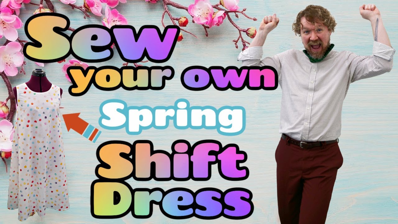 Shift Dress How To, make your own pattern out of an existing shirt!