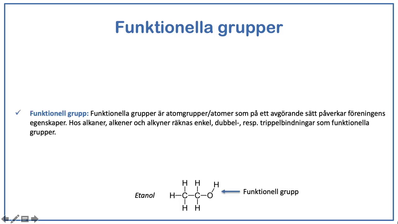 Organiska föreningar del 1 - Introduktion till organiska föreningar