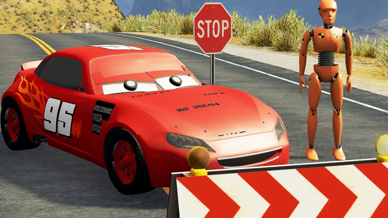 Cars vs Giant Pit  _ BeamNG.Drive