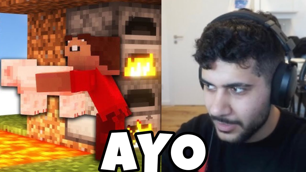DER KOMISCHTE MINECRAFT SPIELER... | HAMED REAGIERT