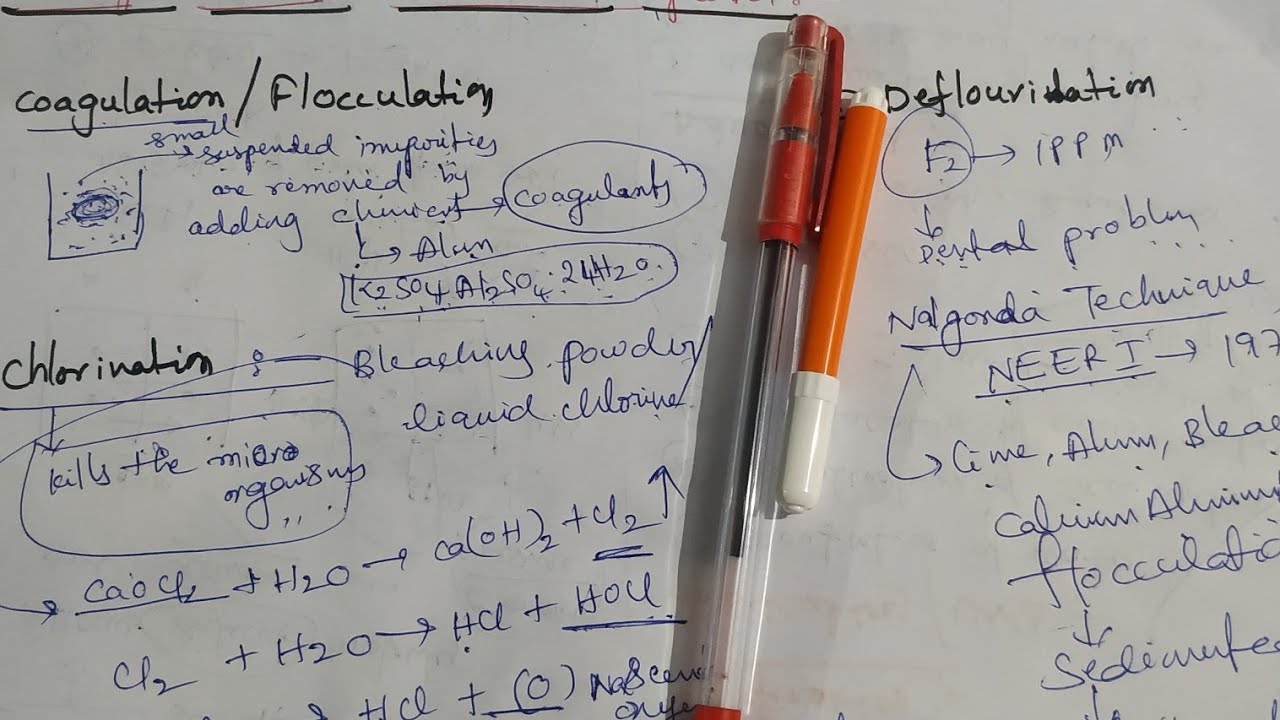 Coagulation,Chlorination and Defluoridation
