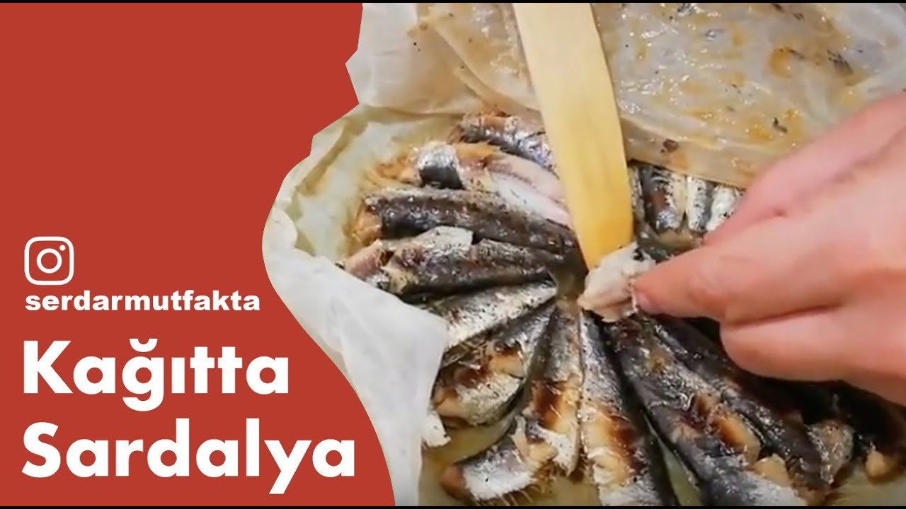Kağıtta Sardalya (kokusuz ve yağsız pişirme)