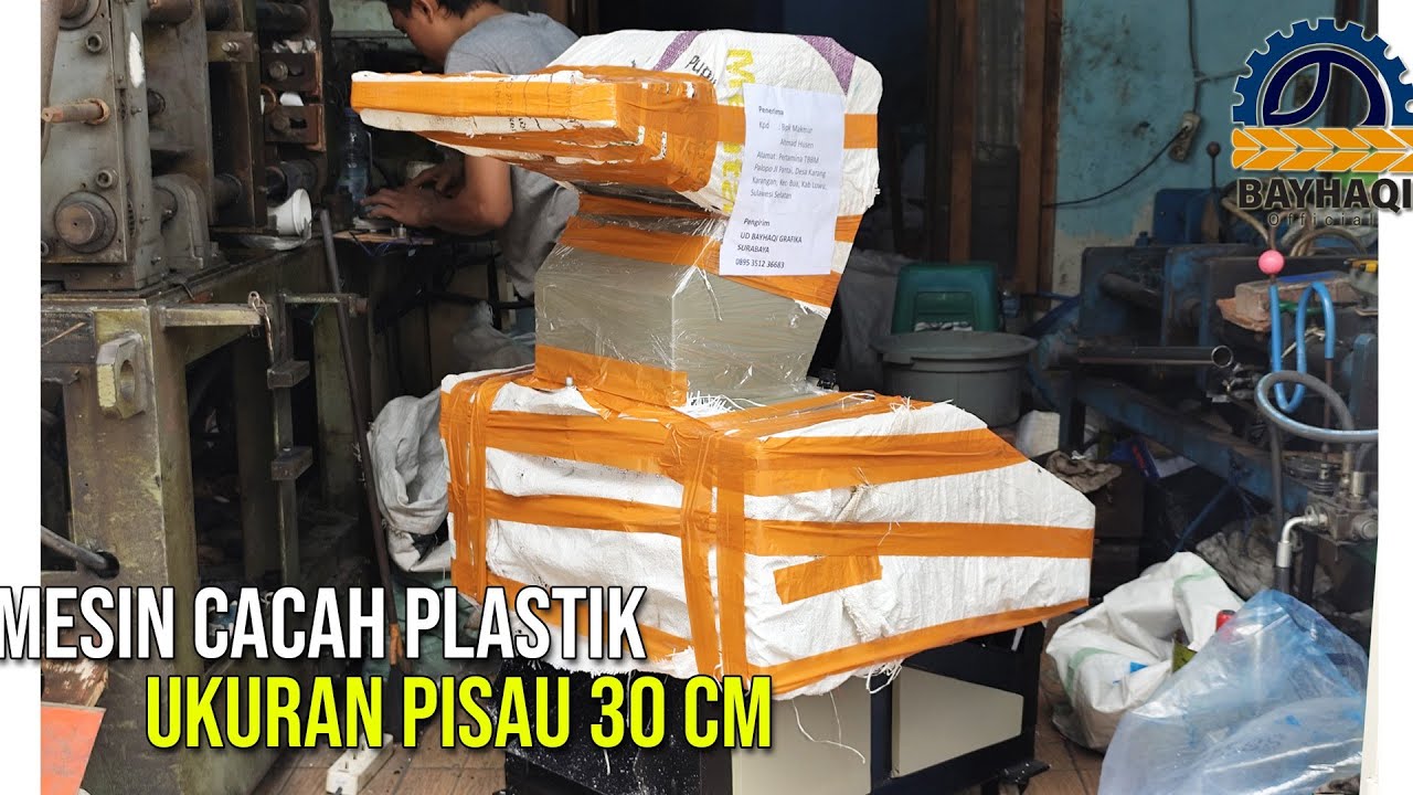 Mesin Cacah Plastik Ukuran pisau 30 CM 