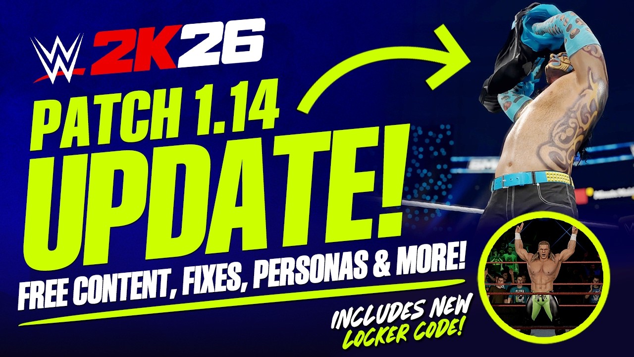 WWE 2K26: патч 1.14 &mdash; подробный обзор, бесплатный контент, новые темы и персонажи, а также всё о ...